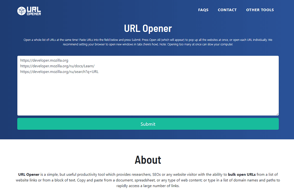URL Opener Tool: A Must-Have for SEO Agencies & Professionals 1 URL Opener Tool