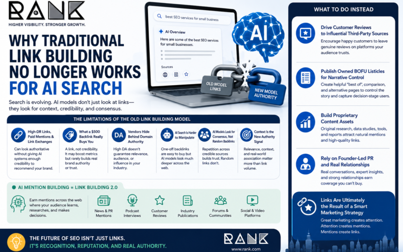 Why Traditional Link Building Is No Longer Enough for AI Search 1 Why Traditional Link Building Is No Longer Enough for AI Search