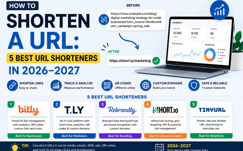 How to Shorten a URL: 5 Best URL Shorteners in 2026–2027 1 5 Best URL Shorteners 2026–2027